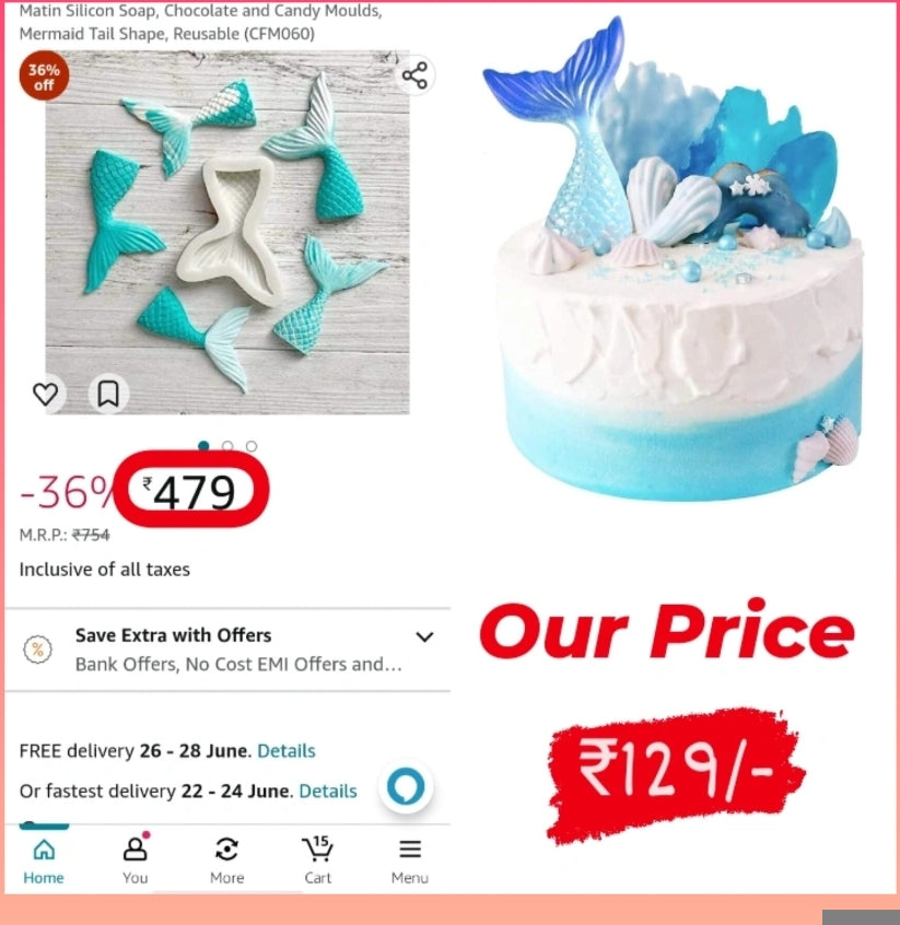 Mermaid Tail Mould