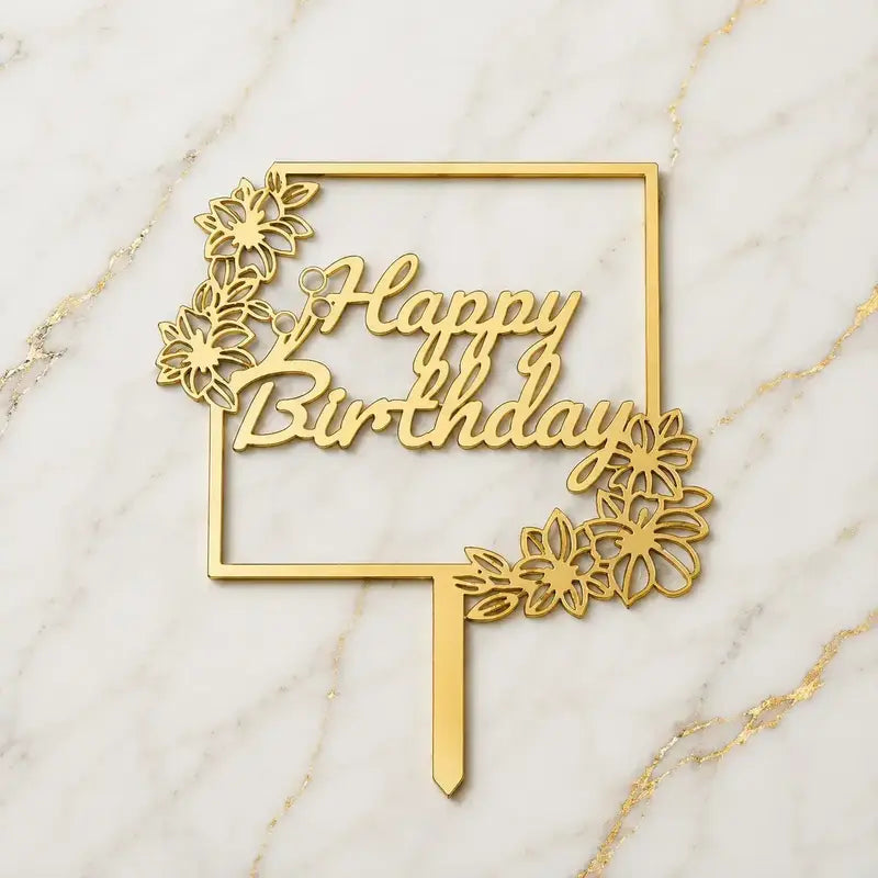 Premium Happy Birthday 5inch Topper