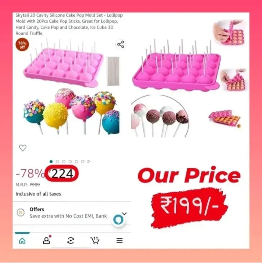 Cake Pop Silicon Mould