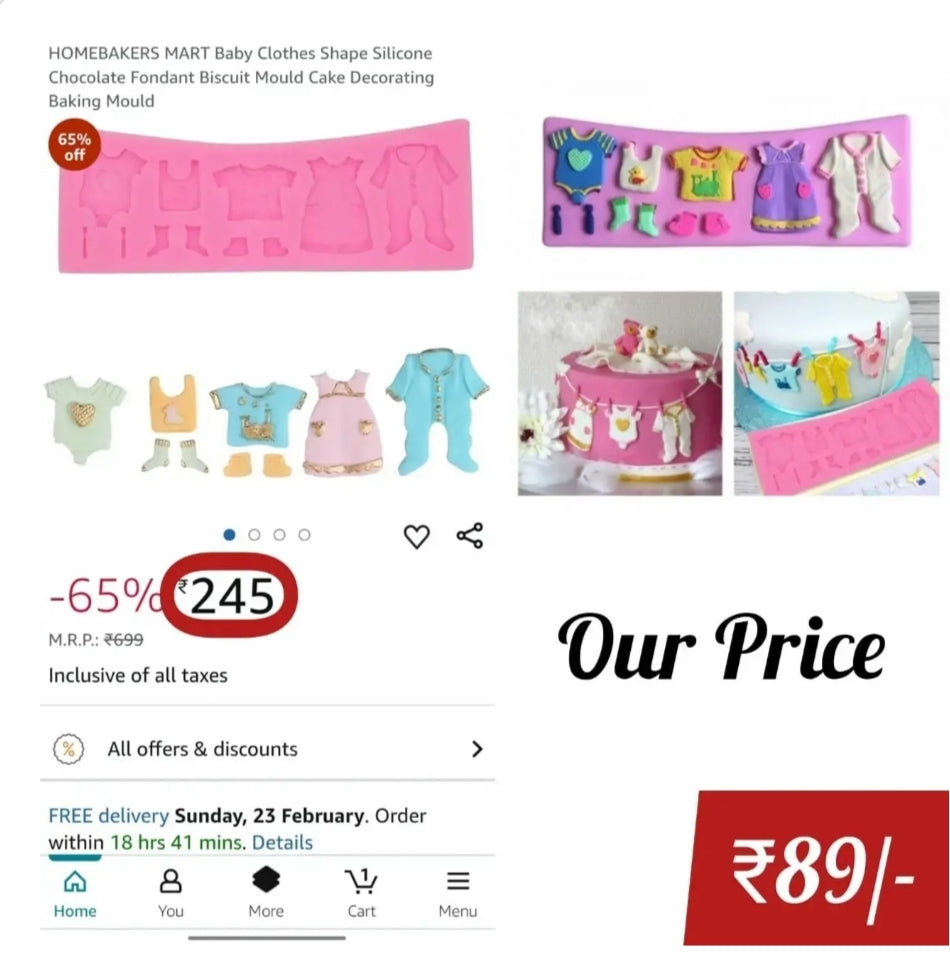 Baby Clothes Silicone Mould