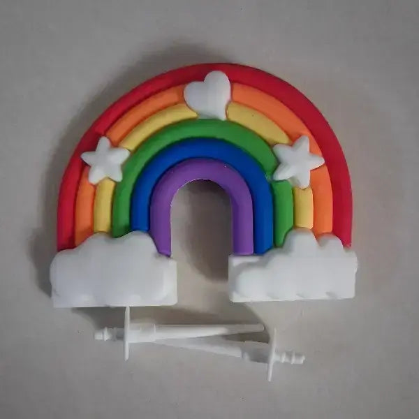 Rainbow Theme Silicone Topper