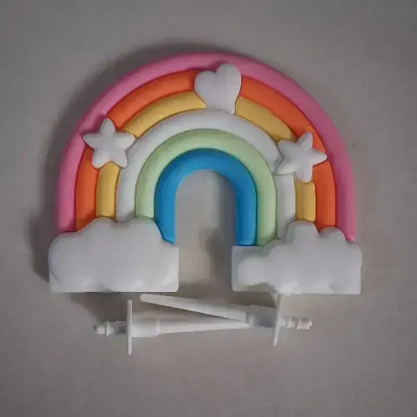 Rainbow Theme Silicone Topper