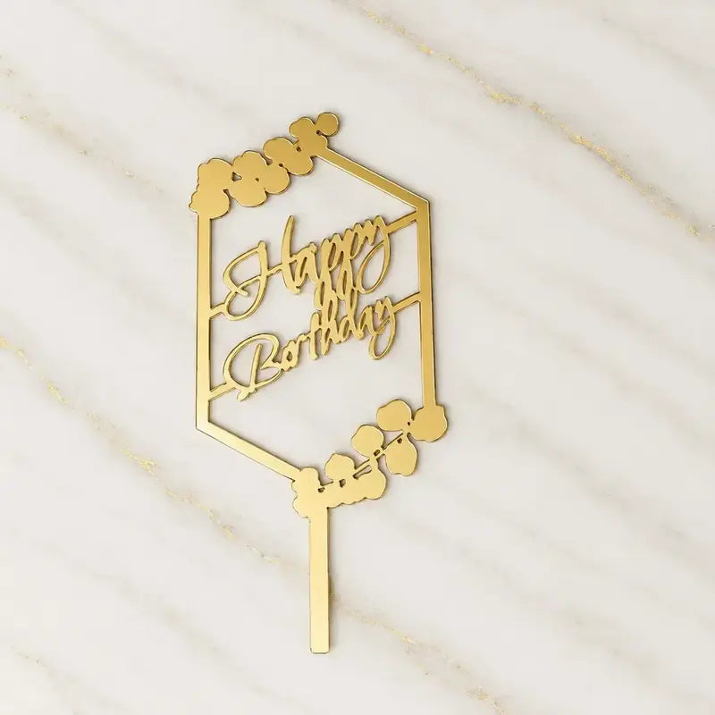 Premium Happy Birthday 5inch Topper