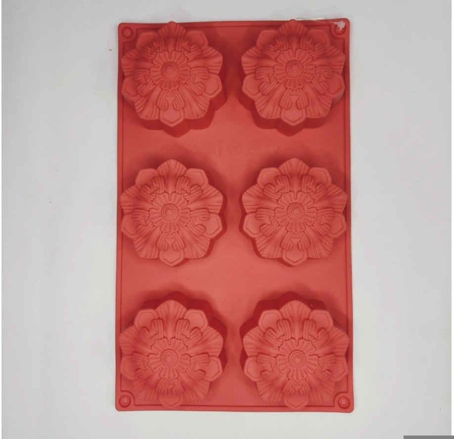 Flower Silicone Mould (6 Cavity)