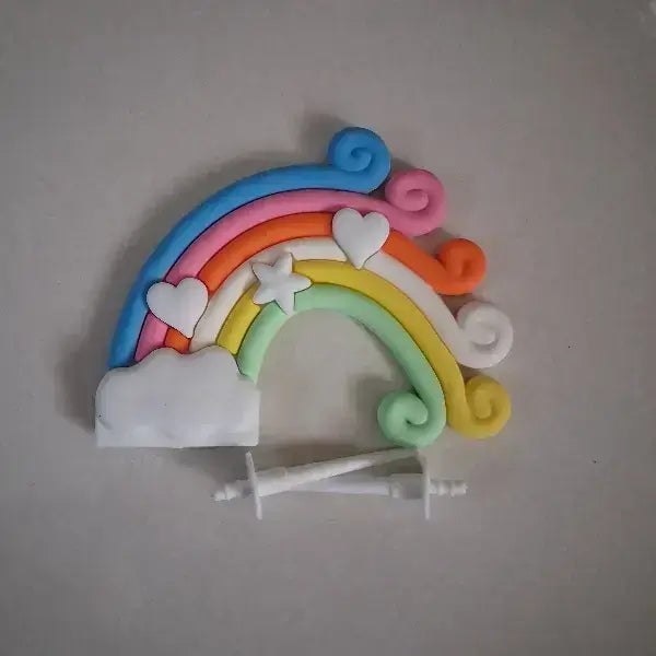 Rainbow Theme Silicone Topper