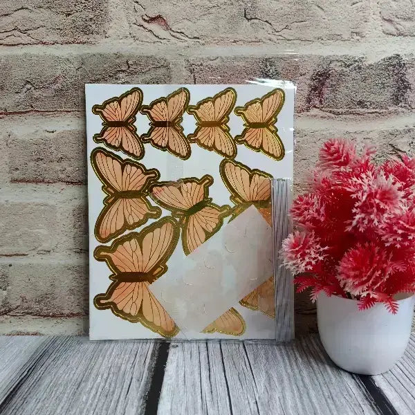 Butterfly With Stem (10pcs) Set