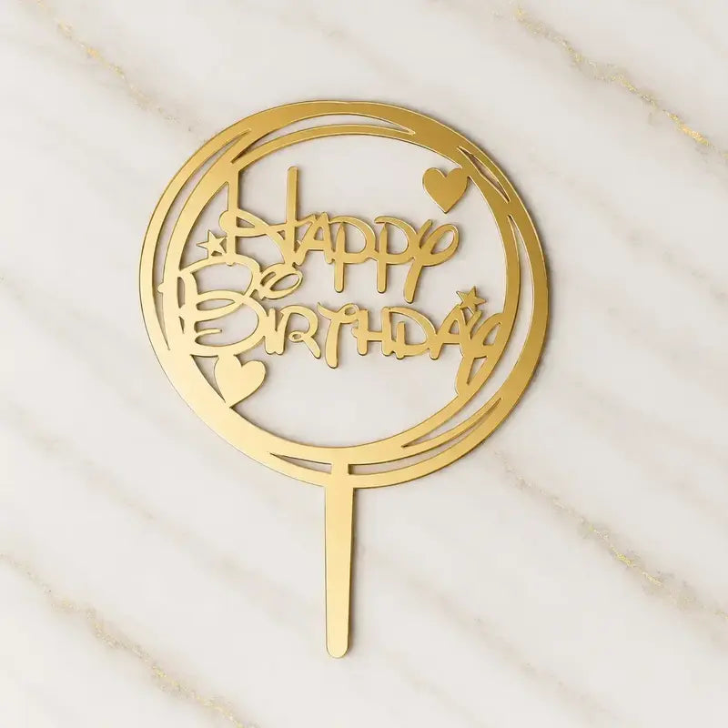 Premium Happy Birthday 5inch Topper