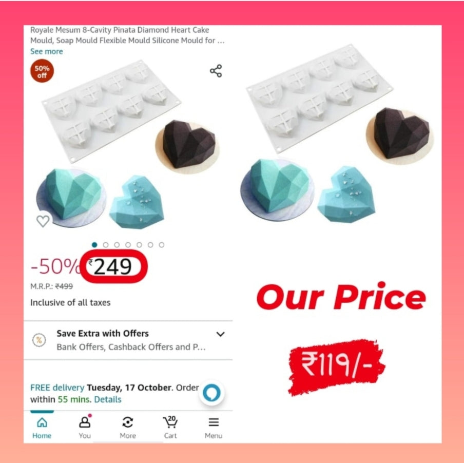 8 Cavity Pinata Silicone Mould