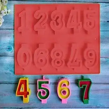 Number Candle Mould