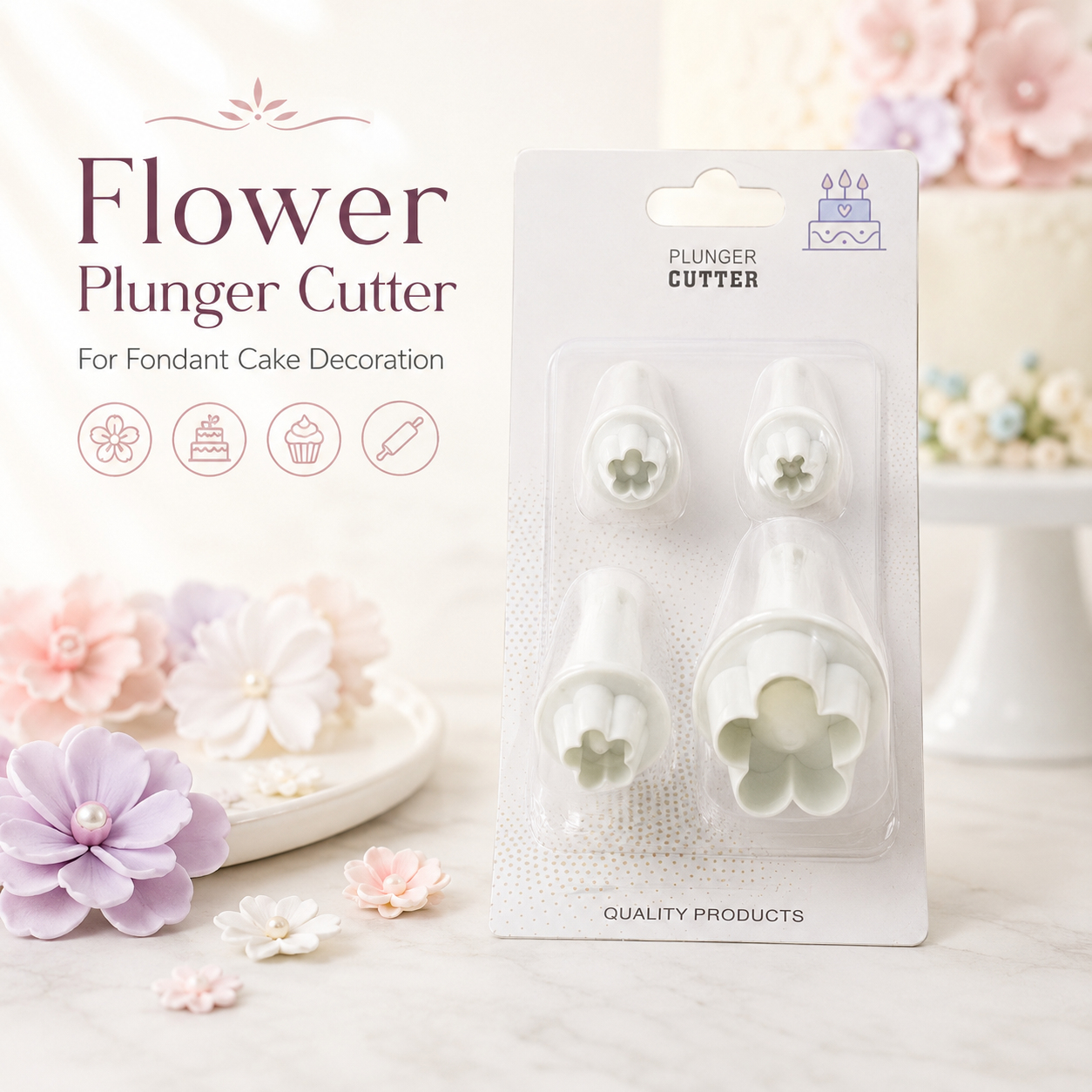 Flower Plunger(4pcs)Set