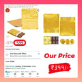 Gold Aluminium Foil Chocolate Wrapper(10*7inch) Approax 200 pcs