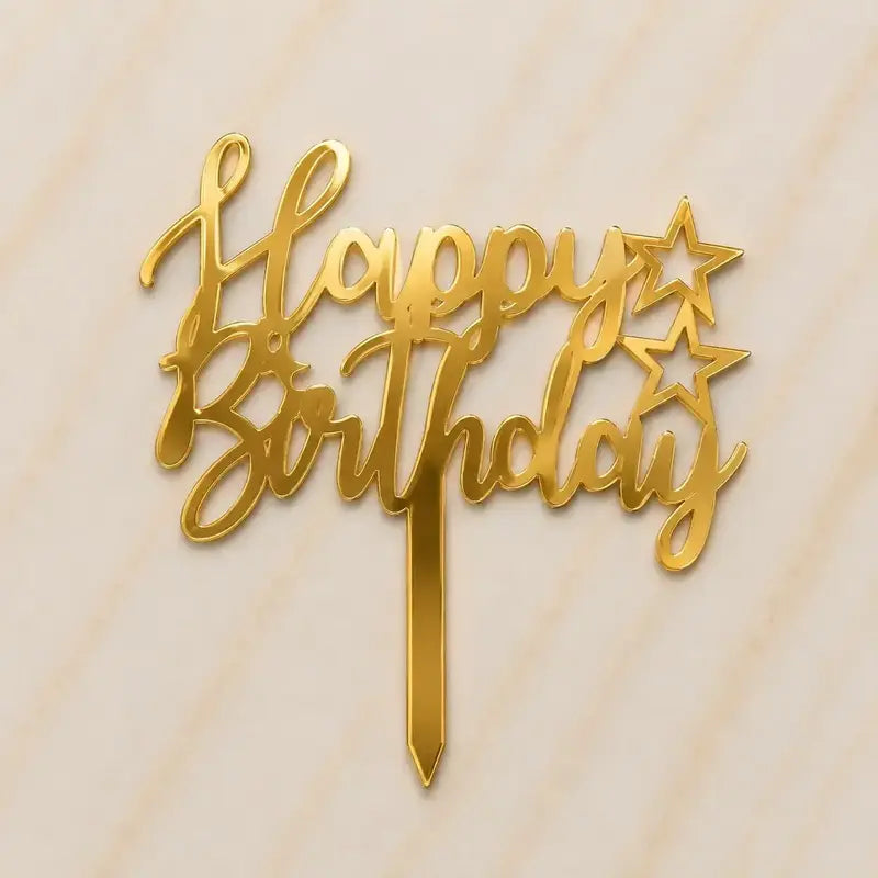 Premium Happy Birthday 5inch Topper