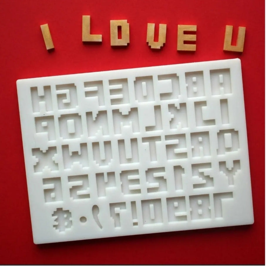 Alphabet Game Letter Silicone Mould