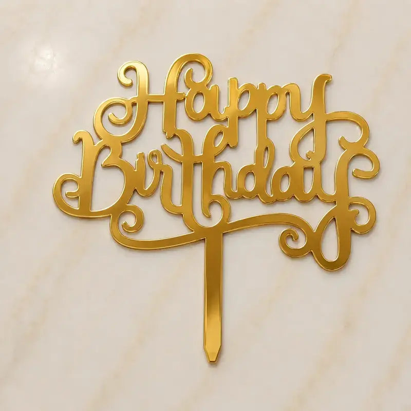 Premium Happy Birthday 5inch Topper