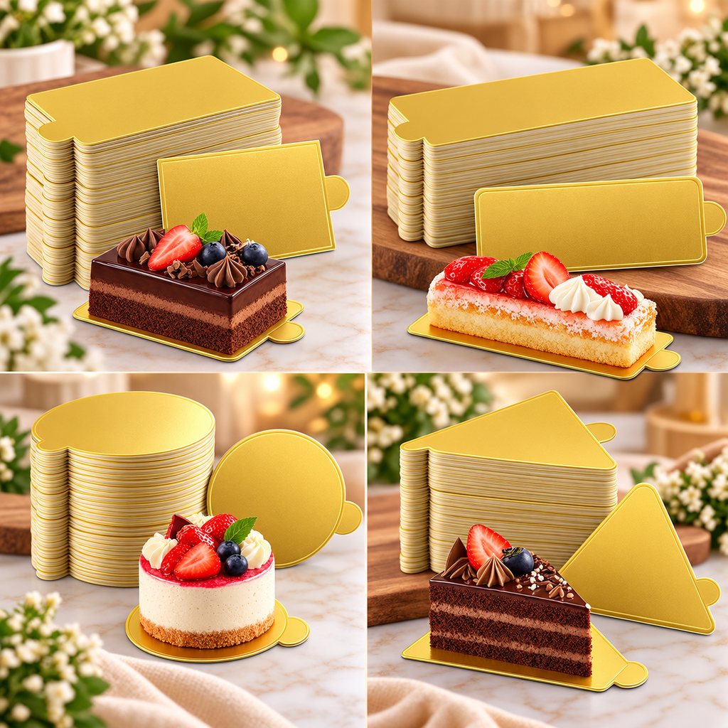 Gold Pastry Bases(100ml Capacity)