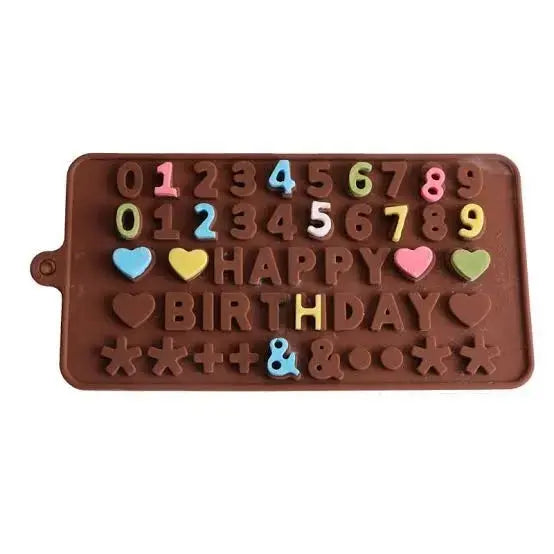 Number & Happy Birthday Mould