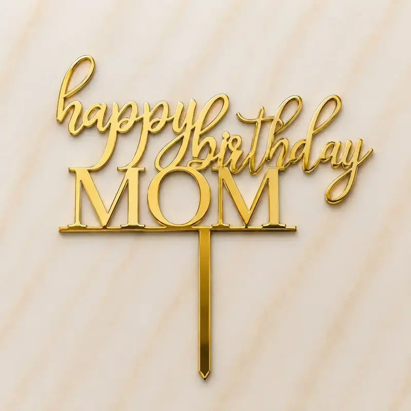 Happy Birthday Mom Topper