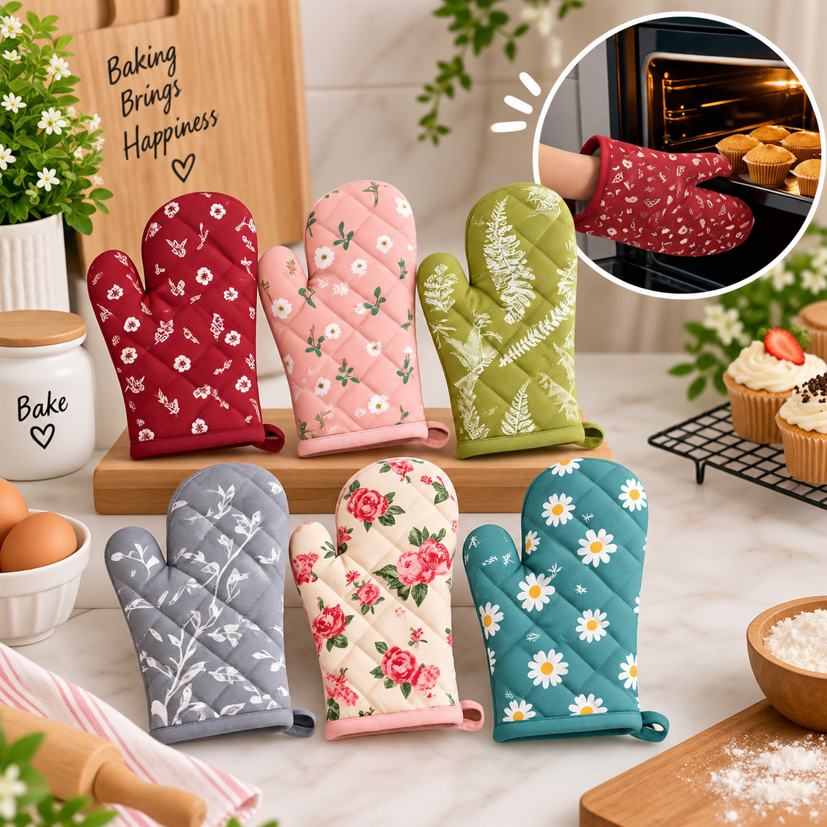 Multi Pattern Cotton Gloves