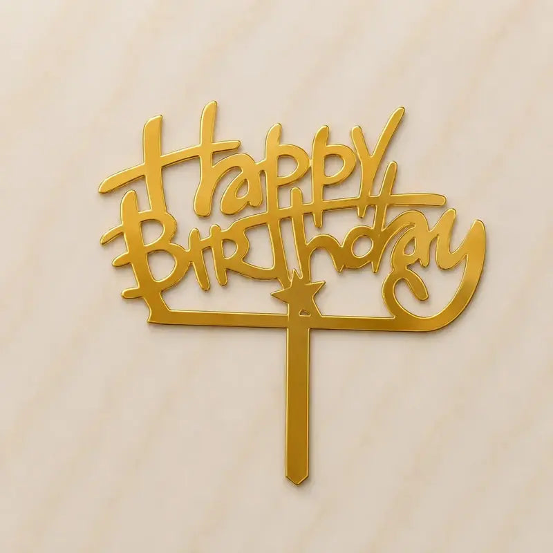 Premium Happy Birthday 5inch Topper