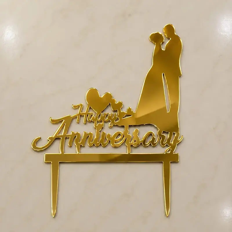 Premium Happy Anniversary 5inch Topper