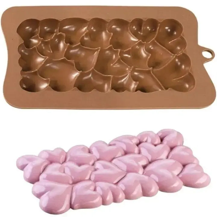 Attached Heart Chocolate Mould
