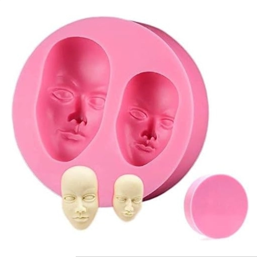 Women 2 Face Silicone Mould