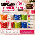 Big Cupcake Linear(50pcs)Set Random Design