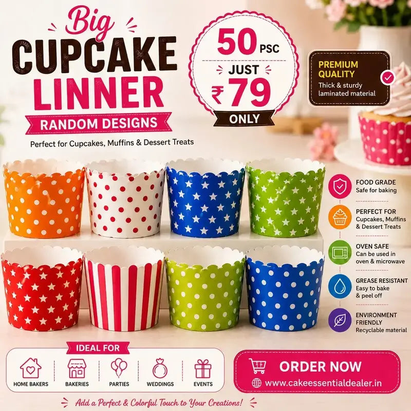 Big Cupcake Linear(50pcs)Set Random Design