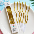 Gold Zigzag Candle