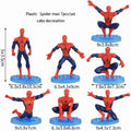 Spiderman Cake Topper Toy Set – 7 Pcs