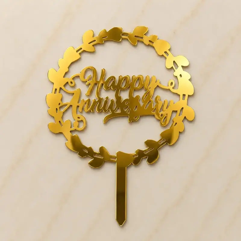 Premium Happy Anniversary 5inch Topper