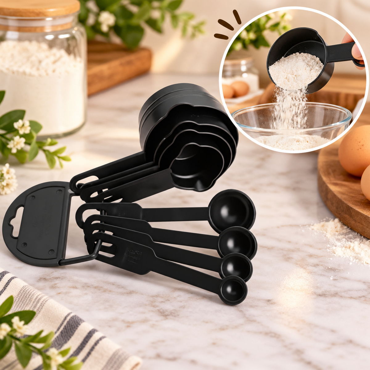 Measuring Cups & Spoons(8pcs)Set