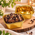 Square Gold Cupcake linear Without Lid