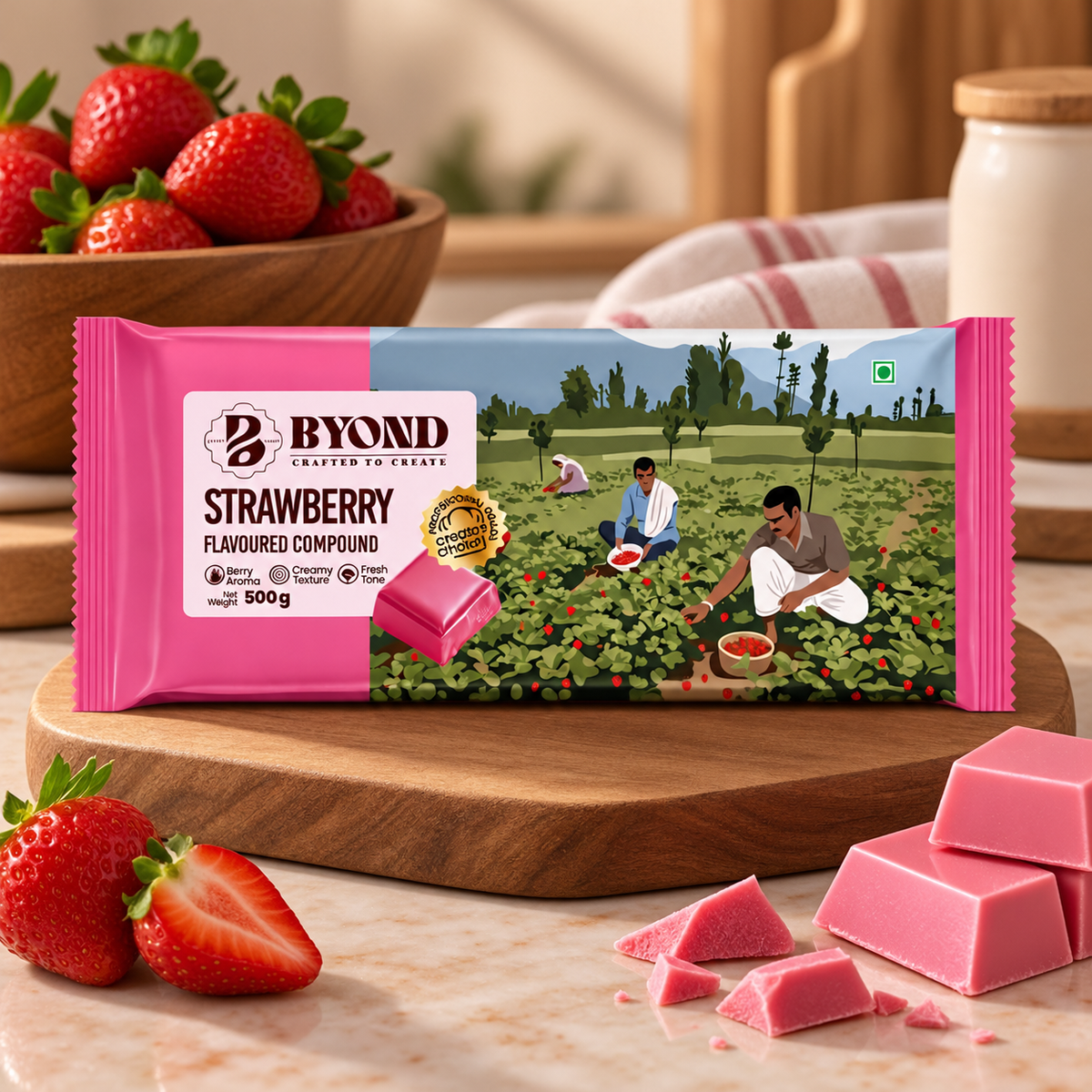 Byond Strawberry Flavoured Compound 500gm