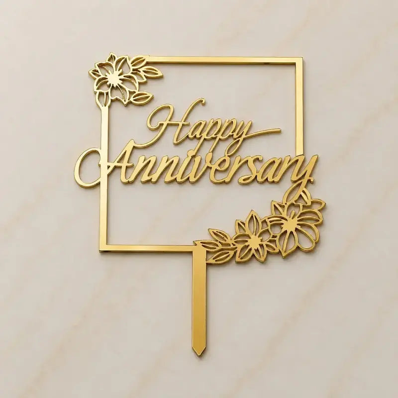 Premium Happy Anniversary 5inch Topper