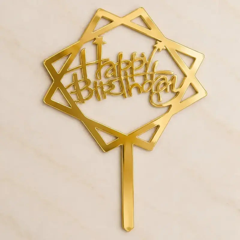 Premium Happy Birthday 5inch Topper
