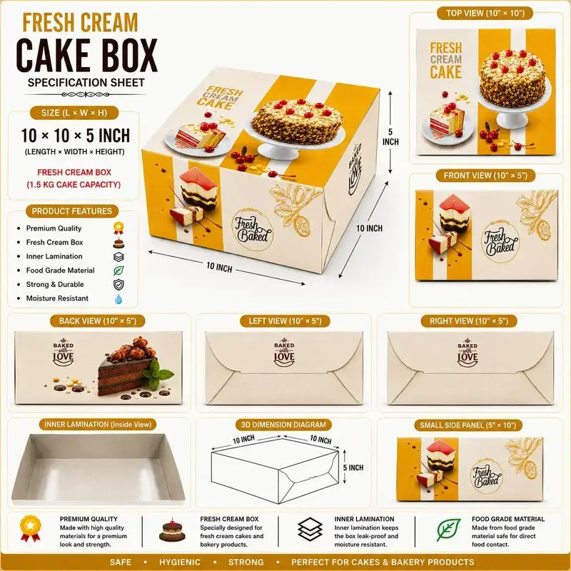1.5kg Box(10*10*5inch)|MOQ-7Boxes