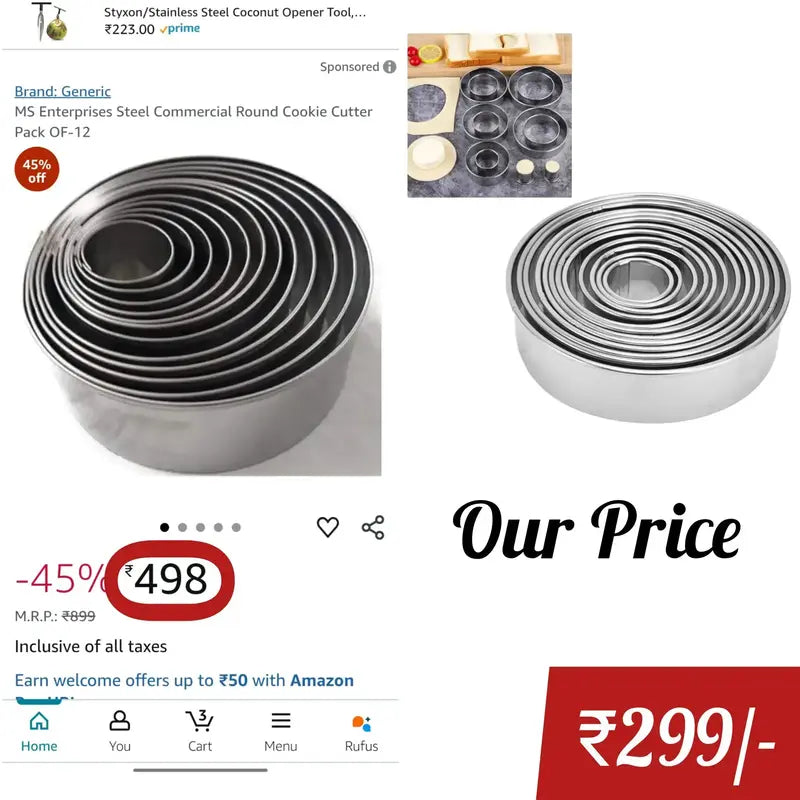 Cookies Cutter Round(12pcs)Set