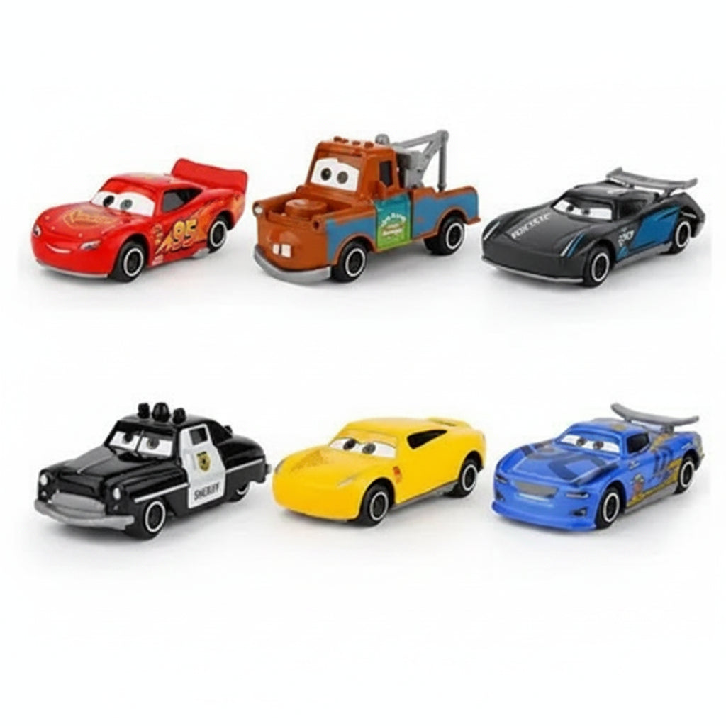 McQueen Car Cake Decoration Set (6 Pcs)