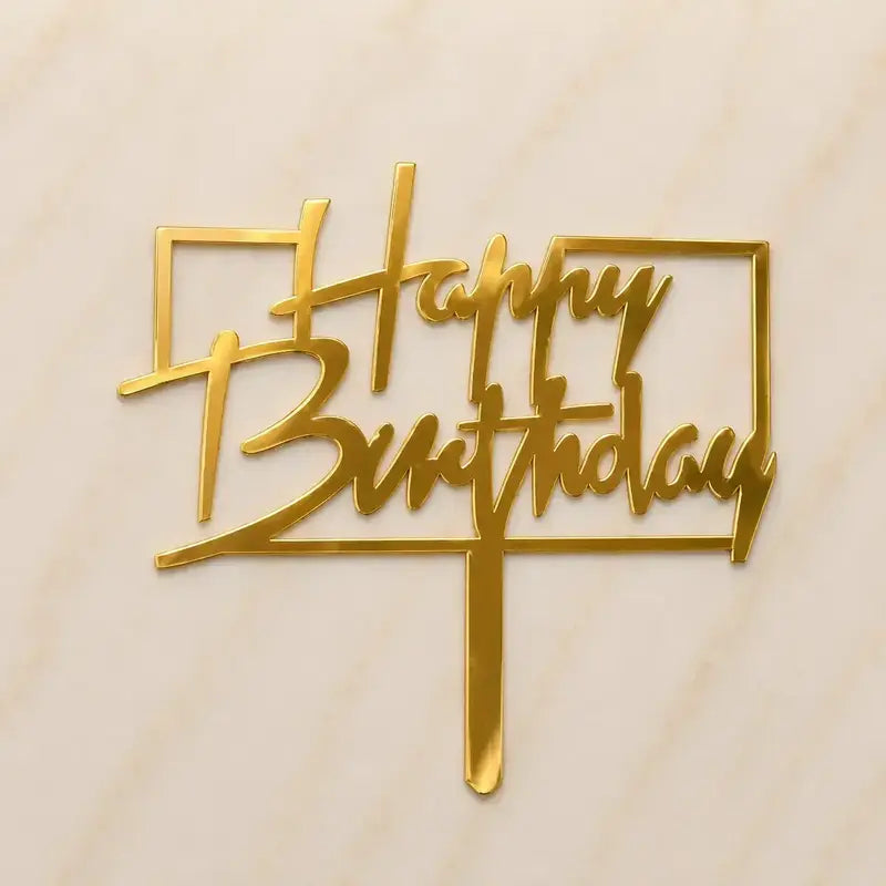 Premium Happy Birthday 5inch Topper