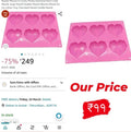Heart Pinata Silicone Mould (6 Cavity)