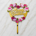 Happy Birthday Flower Topper