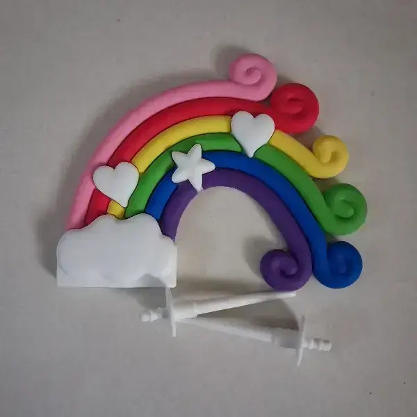 Rainbow Theme Silicone Topper