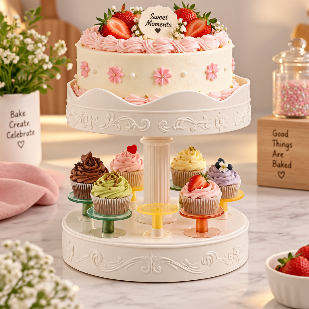Premium 2Tier Cake Display Stand