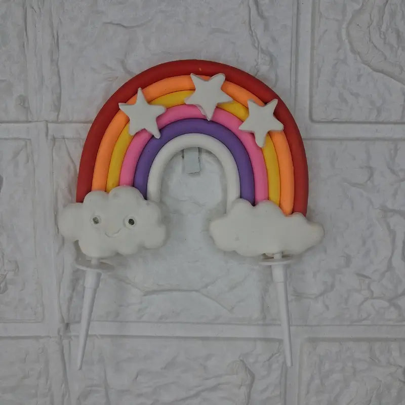 Rainbow Theme Silicone Topper