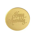Coin Topper Happy Anniversary 2.5inch(Random Design)