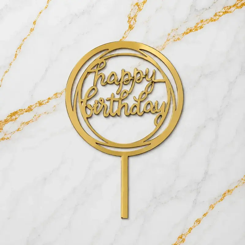 Premium Happy Birthday 5inch Topper