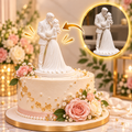 Wedding Couple Toy Topper