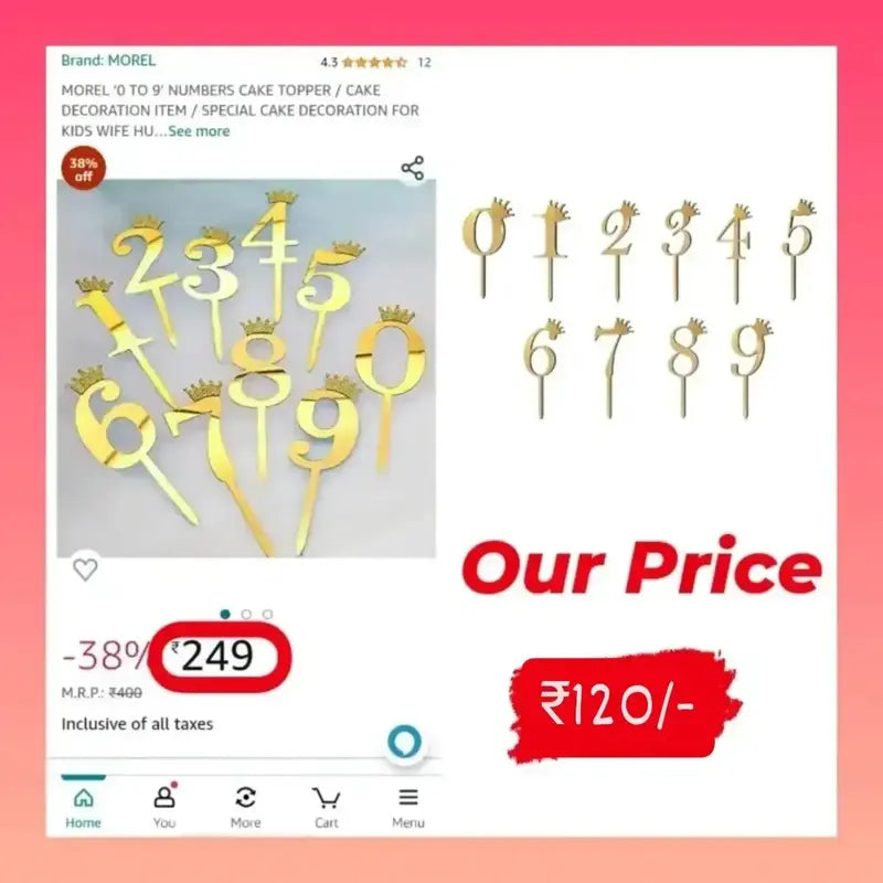 Number Topper(10pcs)Set