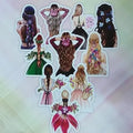 Girl Paper Topper(6pcs)Set